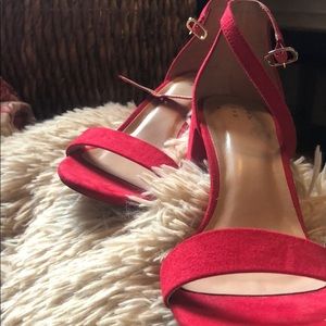 Peep toe Cherry Red Heels